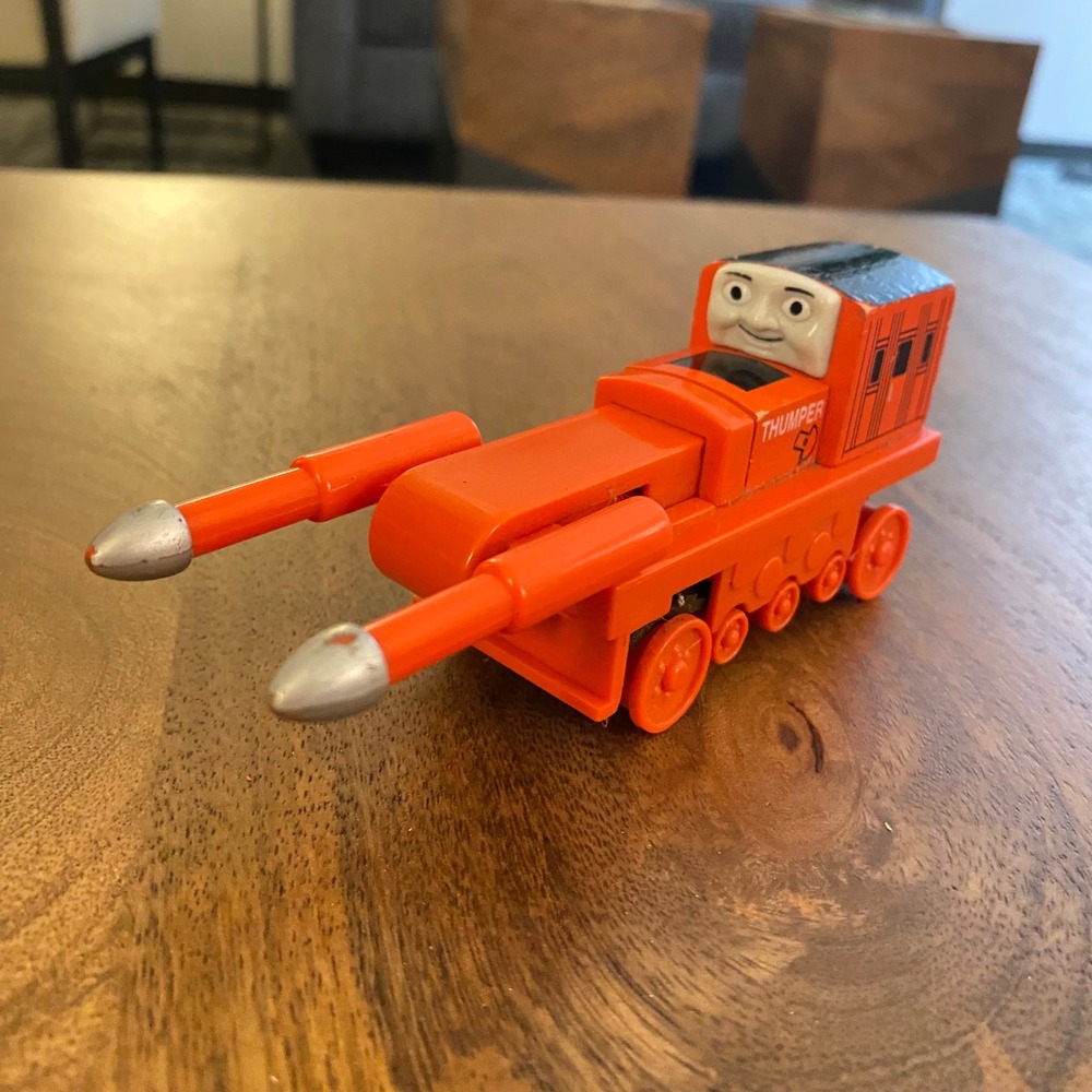 Thomas Wooden Railway Thumper Orange Quarry Machine Train NO TREADS Toy